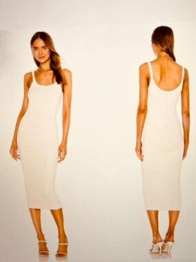 Vince Ribbed Cami Midi Dress